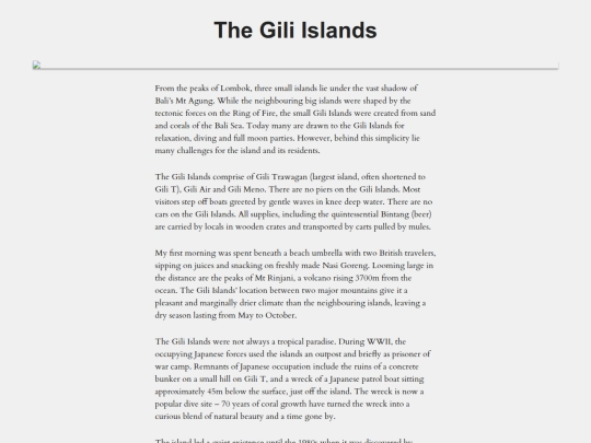 Gili Islands screenshot