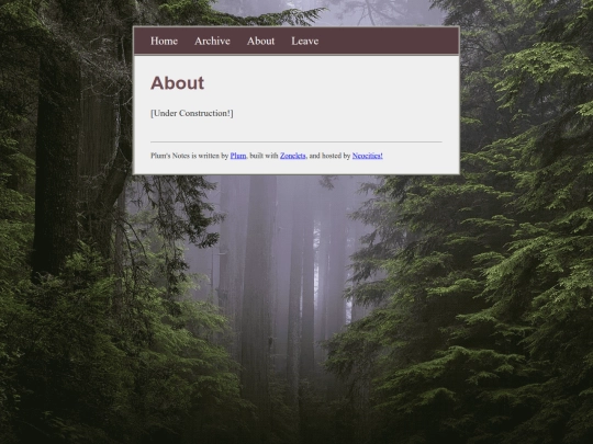 blog/about screenshot