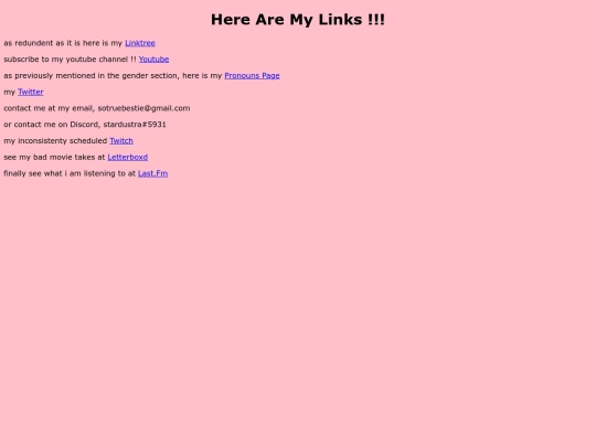 links screenshot