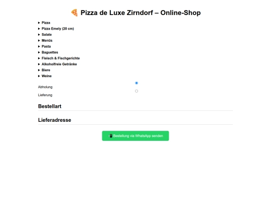 pizza-deluxe-zirndorf-liefer-abholung screenshot