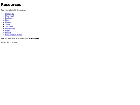 resources screenshot