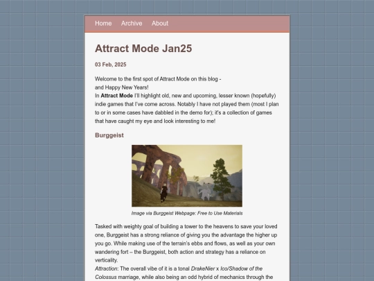 posts/2025-02-03-Attract-Mode-Jan25 screenshot