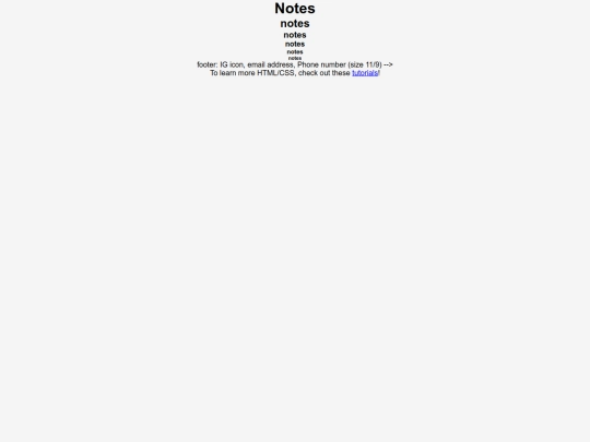 notes screenshot