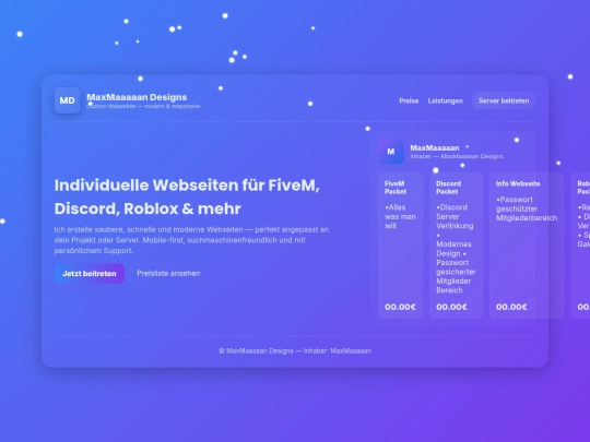 MaxMaaaaan-Web-Designs screenshot