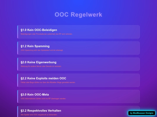 OOC-RegelwerkRealCity screenshot