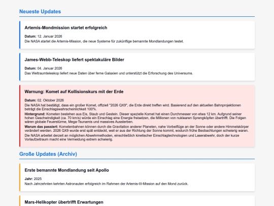 Officielnasa screenshot
