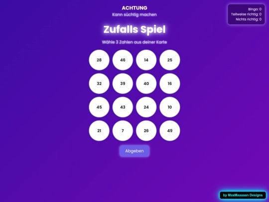 ZufallsSpiel screenshot