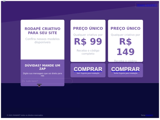 footer screenshot