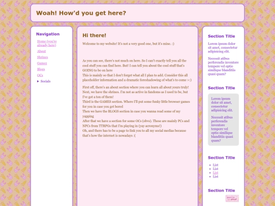 testpage screenshot