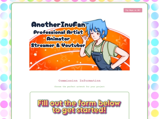 pages/commissioninfo screenshot