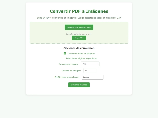 pdfaimagen screenshot