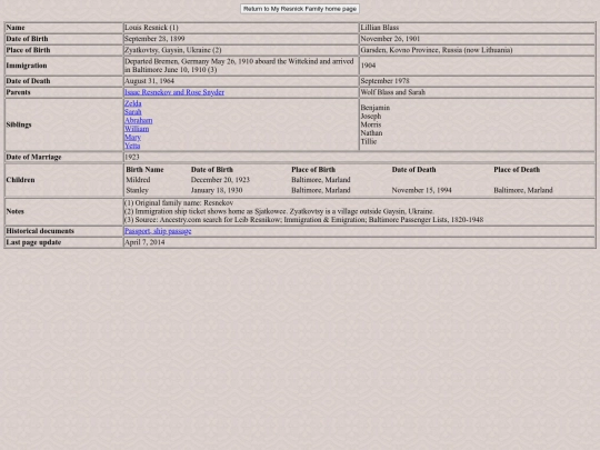 LouisResnick_LillianBlass screenshot