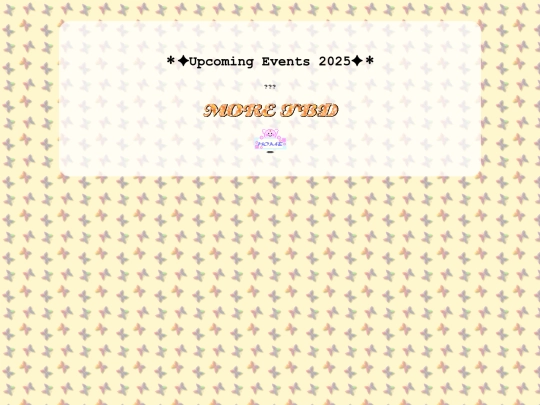 events screenshot
