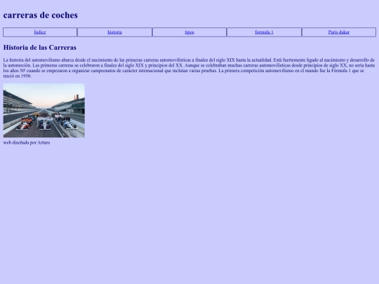 Careras/Historia screenshot