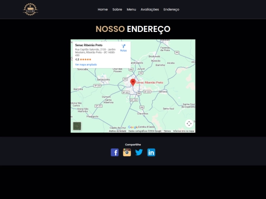 pages/endereço screenshot