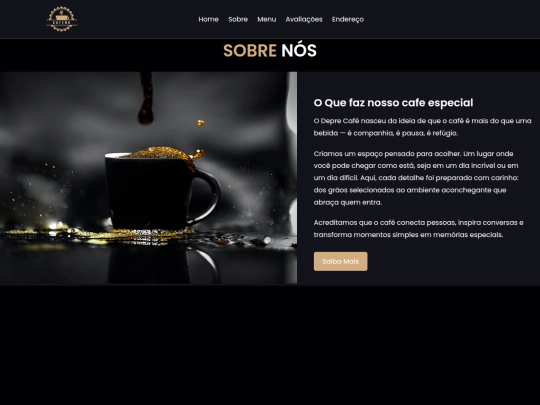 pages/sobre screenshot