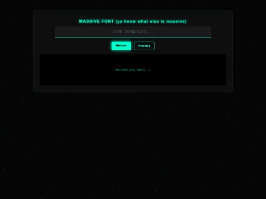 utilities/massive-font screenshot
