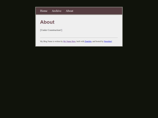 blog page/about screenshot