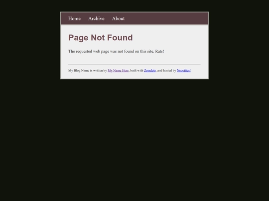 blog page/not_found screenshot