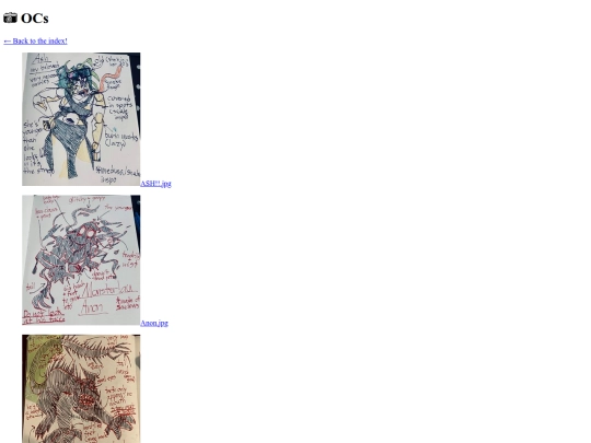 gallery page/ocs screenshot