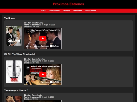 estrenos screenshot