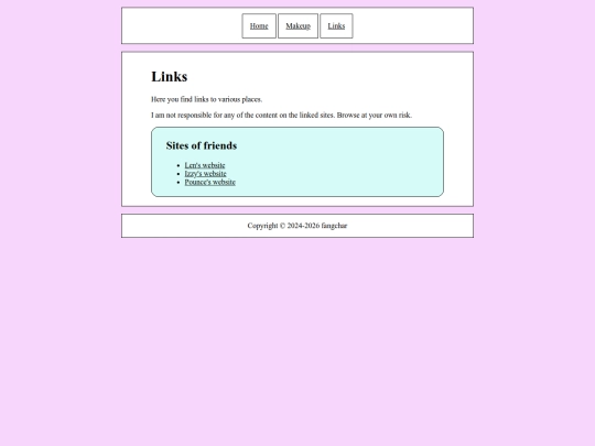 links screenshot