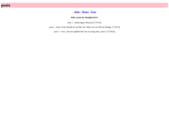 posts screenshot