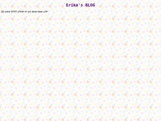 Blog screenshot