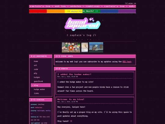 blog screenshot