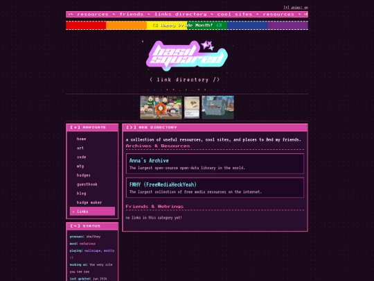 links screenshot
