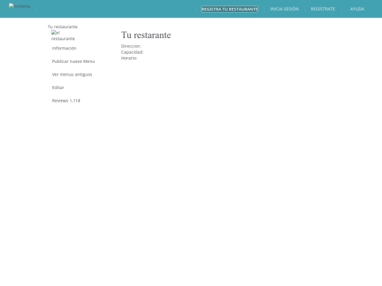 MiMenu/Restaurante screenshot