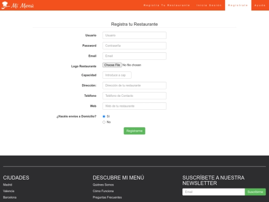 MiMenu/registro screenshot