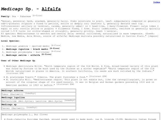 Medicago Sp screenshot
