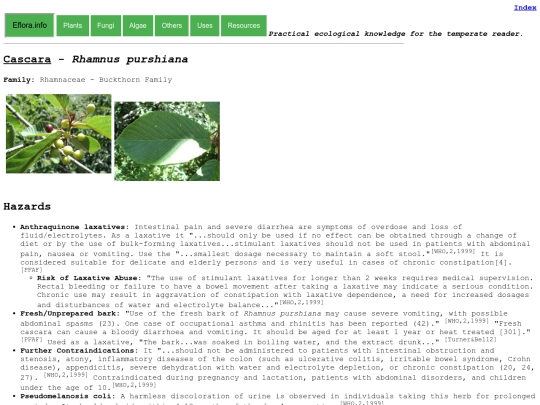 Rhamnus purshiana screenshot