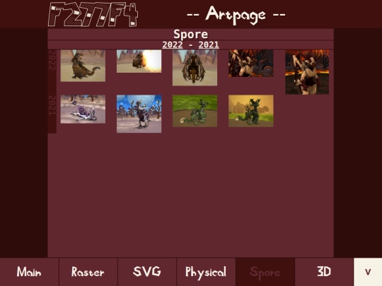 artpage/spore screenshot