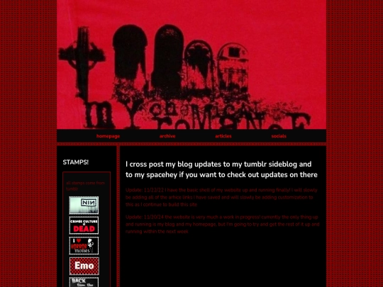 blog screenshot