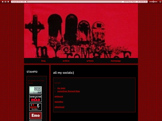socials screenshot