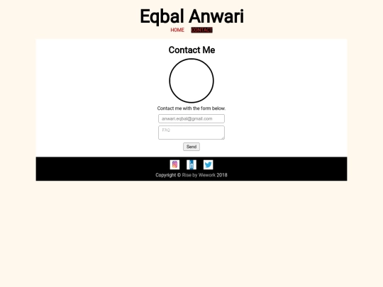 portfolio/member-website/contact screenshot
