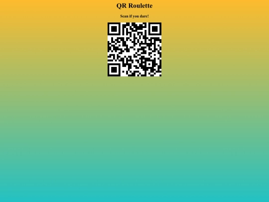 qrroulette screenshot