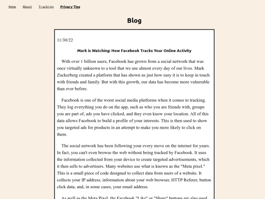 web screenshot