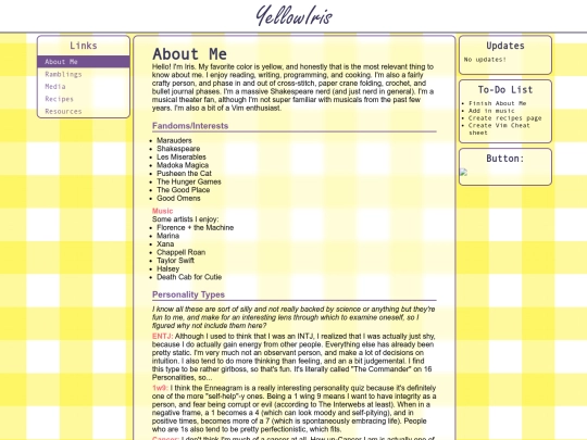 aboutMe screenshot