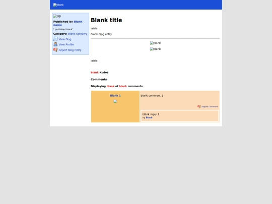 blogtemp screenshot