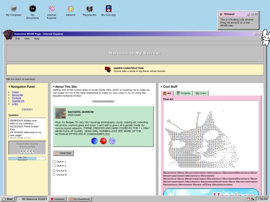 frontpage screenshot