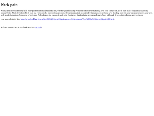 httpswww.healthcarefox.online202108Neck20pain-causes-20treatment-Yoga20for20Neck20pain20 screenshot