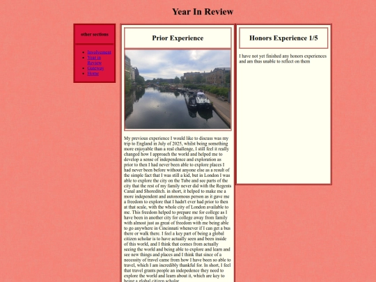 honors screenshot