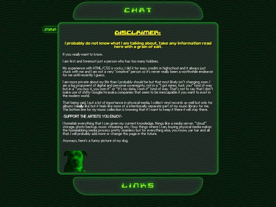 pages/about screenshot