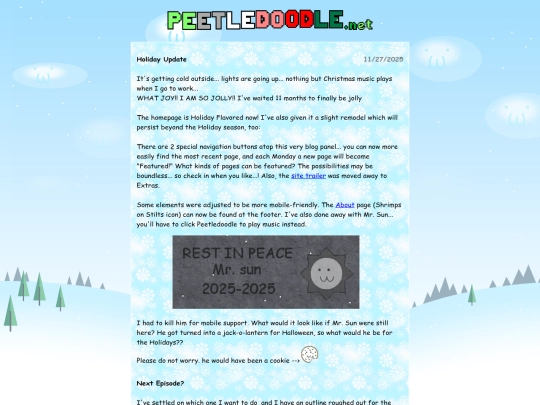 blogs/holiday screenshot