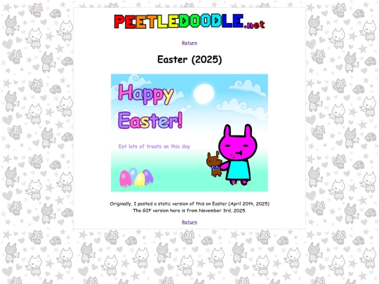 ecards/easter screenshot