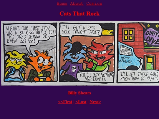 Comics/CatsThatRock/1 screenshot