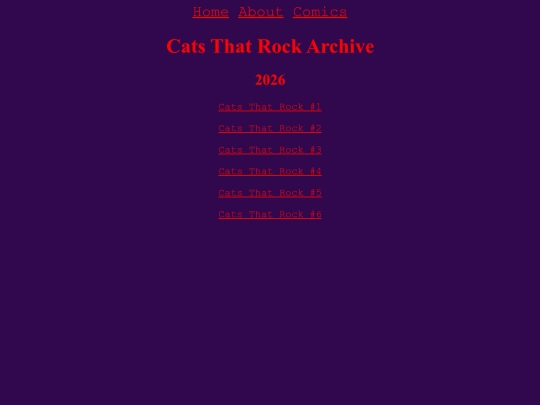 Comics/CatsThatRock/list screenshot